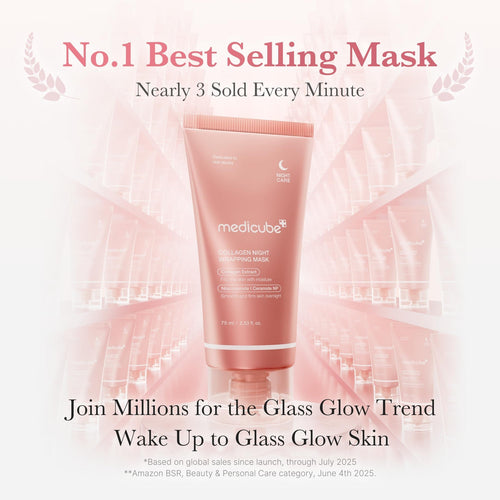 Medicube Pink Therapy Collagen Night Wrapping Face Mask Pack of 2