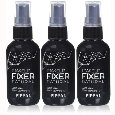 Pippal Beauty Makeup Fixer Natural Dewy Finish with Vitamin E And Aloe Vera Long-Lasting Spray 80ml (Pack of 3)