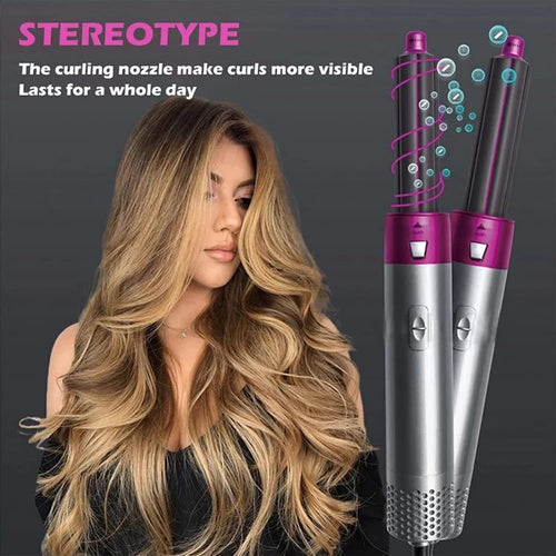 5 in 1 Multifunctional Hair Dryer Styling Tool, Detachable 5-in-1 Multi-Head Hot Air Comb, The Ne... - view 4