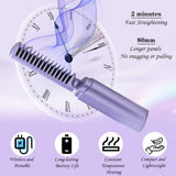 Meneflix Portable Mini Hair Straightener Cordless Rechargeable Mini Adjustable Hair Straightener ... - view 5