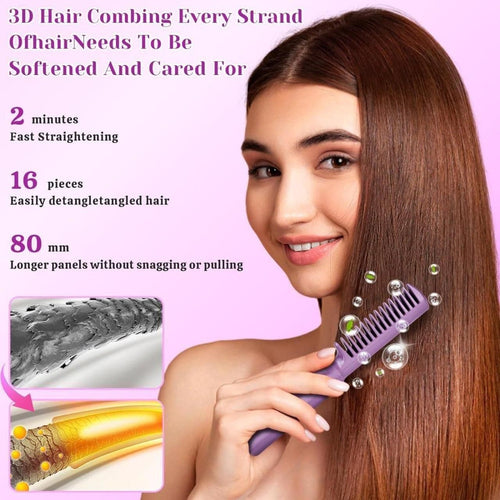 Meneflix Portable Mini Hair Straightener Cordless Rechargeable Mini Adjustable Hair Straightener ... - view 4