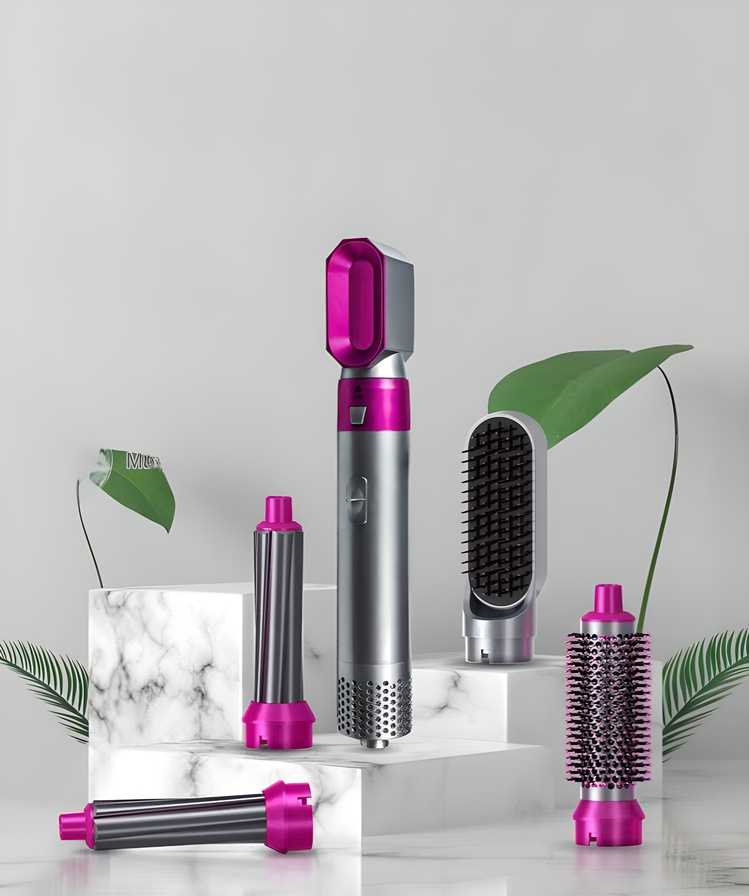 5 in 1 Multifunctional Hair Dryer Styling Tool, Detachable 5-in-1 Multi-Head Hot Air Comb, The Ne...