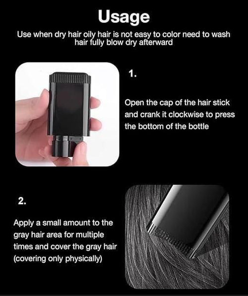Covering White Hair is Simple and Convenient 20gm - Black - view 3