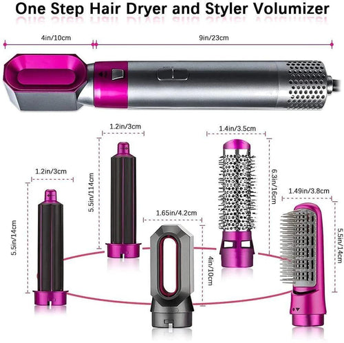 5 in 1 Multifunctional Hair Dryer Styling Tool, Detachable 5-in-1 Multi-Head Hot Air Comb, The Ne... - view 2