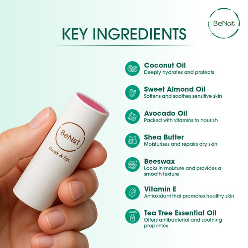 Lip & Cheek Bloom. 2 in 1 Natural Lipstick for Vibrant Color. - view 6