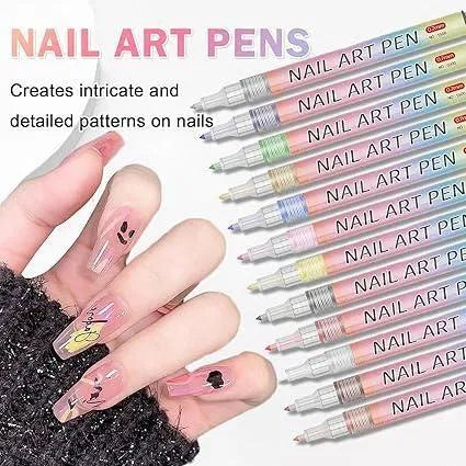 Nail Art Pens Set of 12 Colors - view 4