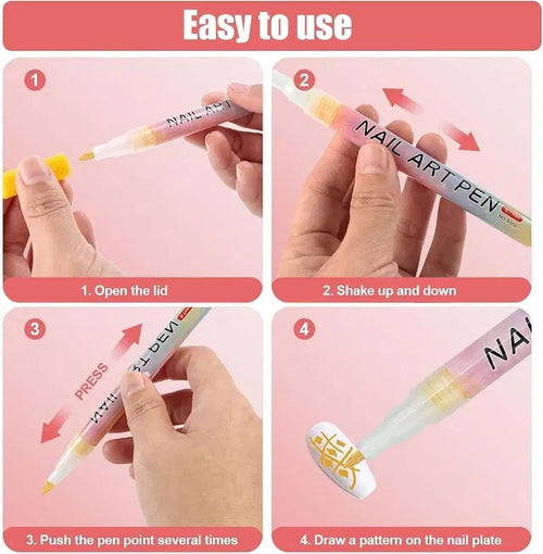 Nail Art Pens Set of 12 Colors - view 2