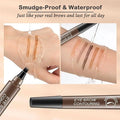 Waterproof Microblading Eyebrow Pencil with a Micro-Fork Tip Applicator Pack of 2