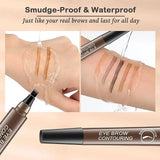 Waterproof Microblading Eyebrow Pencil with a Micro-Fork Tip Applicator Pack of 2 - view 4