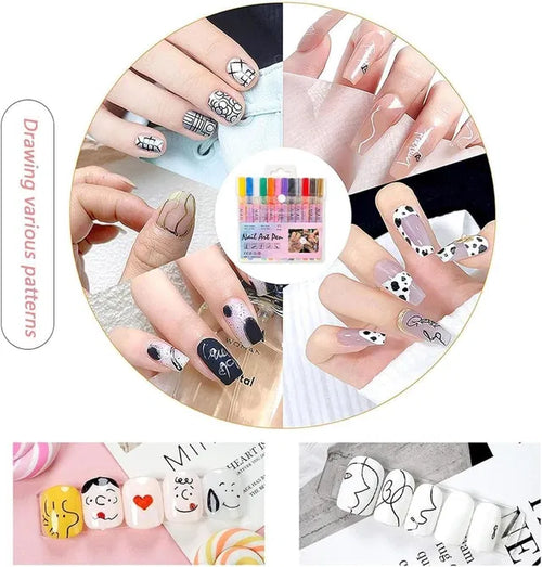 Nail Art Pens Set of 12 Colors - view 5