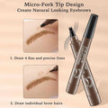Waterproof Microblading Eyebrow Pencil with a Micro-Fork Tip Applicator Pack of 2