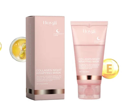 Hovgi Collagen Night Wrapping Mask tube and box — Vitamin E enriched